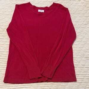 Croft & Barrow Cranberry Crewneck Pullover